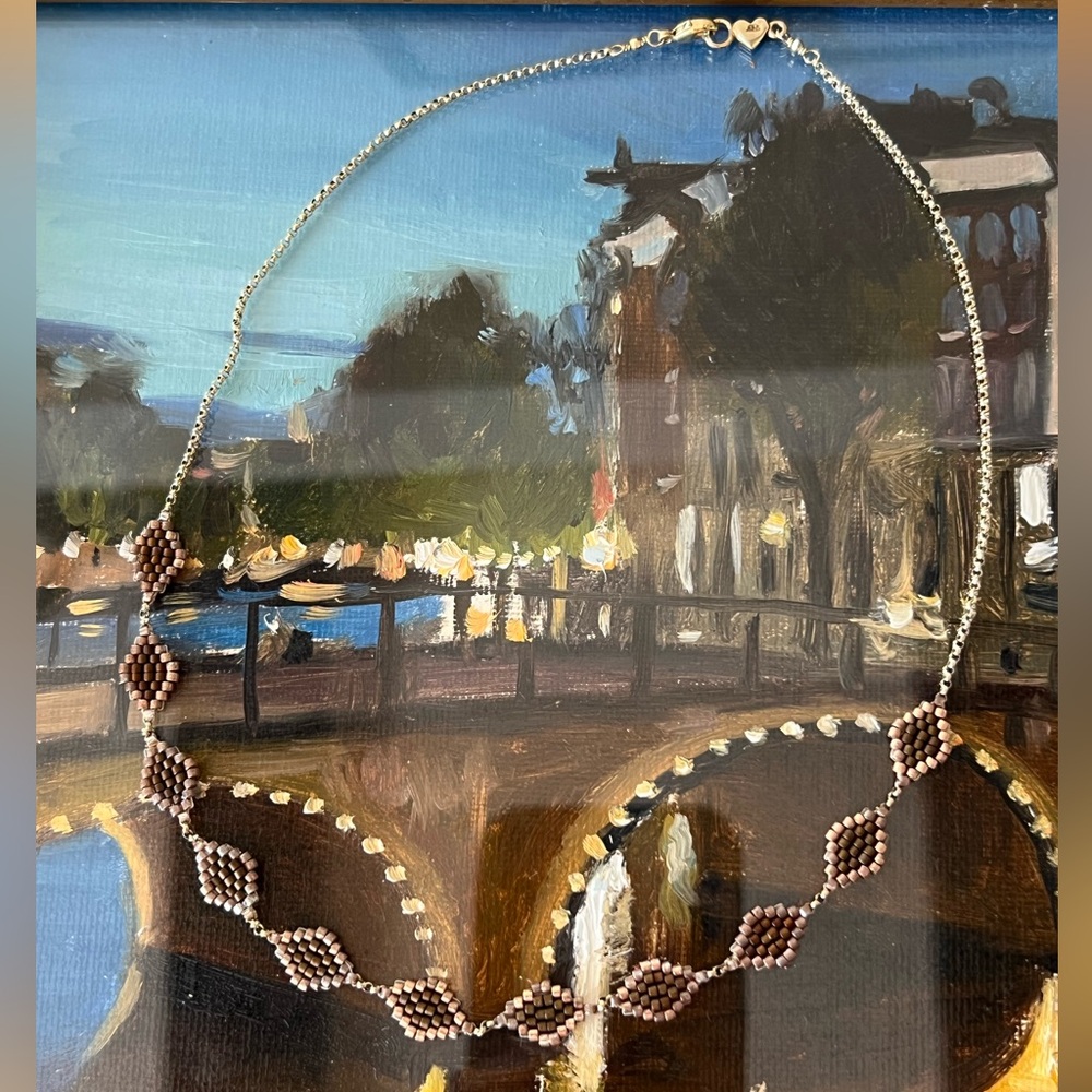 Chan Luu Diamond-Beaded Necklace